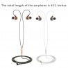 Auriculares3.5mm - auriculares deportivos - cableado - super bajo - auricular con micrófono