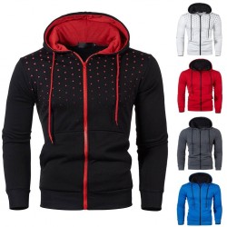 Hoodies & SudaderaCapucha caliente con cremallera - manga larga - impresión polka-dot