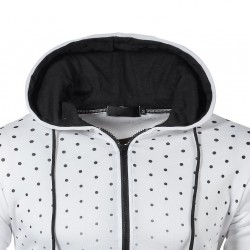 Hoodies & SudaderaCapucha caliente con cremallera - manga larga - impresión polka-dot