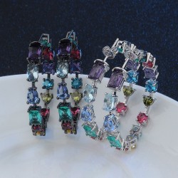 AretesCubic zirconia pendientes de aro
