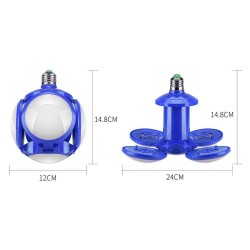 E2740W E27 - 220V 110V - RGB - LED - bulbo plegable - lámpara UFO de fútbol