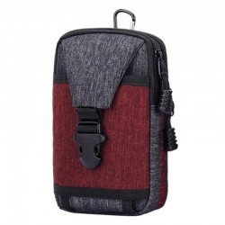 Small waist bag - canvas pouch with zipperBags