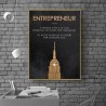 ENTREPRENEUR - motivational quote - poster - canvas wall picturePlaques & Signs