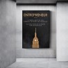Plaques & SignsENTREPRENEUR - cita motivacional - poster - imagen de la pared de lienzo