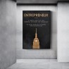 ENTREPRENEUR - motivational quote - poster - canvas wall picturePlaques & Signs