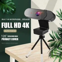 VideoHD 4K 2K Cámara Web - 1080P - PC - ordenador - autofoco - USB - micrófono