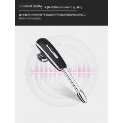 Mini - Bluetooth ear-hook - handsfree - leather earphone with microphone - noise cancellingEar- & Headphones