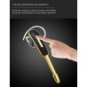 AuricularesMini - Bluetooth auriculares sin manos - auricular de cuero con micrófono - cancelación de ruido