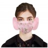 Mascarillas bucales2 en 1 - máscara de cara / auriculares - grabado en en encaje floral