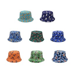 Vintage - printed fishing hat - reversible - unisexHats & Caps