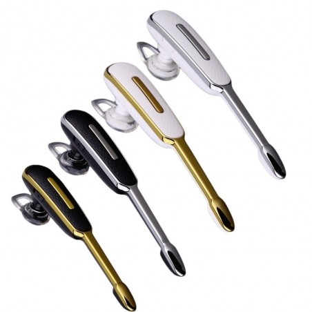 AuricularesMini - Bluetooth auriculares sin manos - auricular de cuero con micrófono - cancelación de ruido