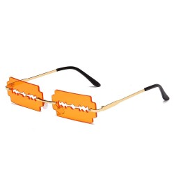 Gafas de solGafas de sol de metal vintage - UV400 - forma de hoja de afeitar