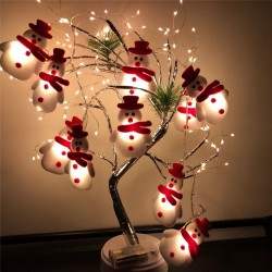 String with snowmans - LED Christmas tree decorative lightsChristmas