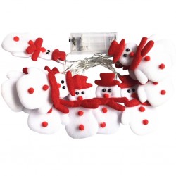 NavidadCuerdas con muñecos de nieve - LED Navidad luces decorativas