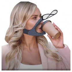 Mascarillas bucalesTapa transparente facial / boca - máscara protectora con visera de boca abierta