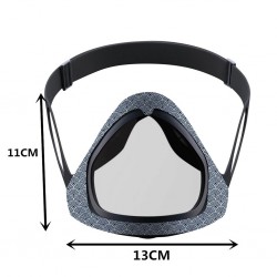 Transparent face / mouth cover - protective mask with openable mouth visorMouth masks