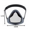 Transparent face / mouth cover - protective mask with openable mouth visorMouth masks