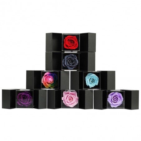 Día de San ValentínElegante caja de joyería con rosa - Día de San Valentín / regalo de boda