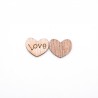 Día de San ValentínMini corazón de amor de madera - decoración - 100 piezas