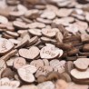 Día de San ValentínMini corazón de amor de madera - decoración - 100 piezas