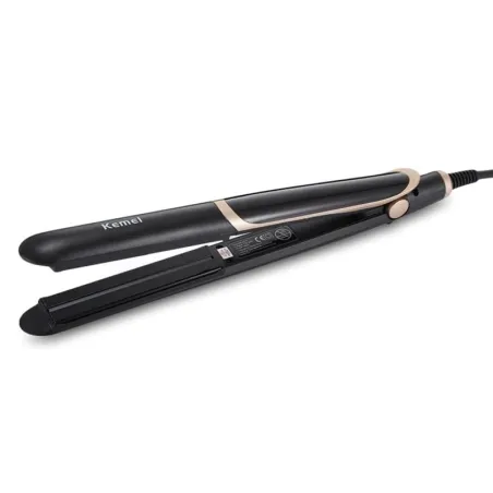 Planchas para el pelo2 en 1 Kemei - enderezadora de pelo cerámico / curler - recubrimiento termostático infrarrojo