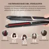 Planchas para el pelo2 en 1 Kemei - enderezadora de pelo cerámico / curler - recubrimiento termostático infrarrojo
