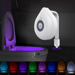 Baño & AseoLED - luz del asiento del inodoro - luz de noche - 8 colores cambiantes