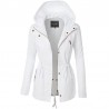 Warm hooded jacket - long - with zipperJackets