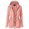 Warm hooded jacket - long - with zipperJackets