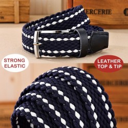CinturónCinturón elástico trenzado - cuero - unisex