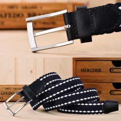 CinturónCinturón elástico trenzado - cuero - unisex