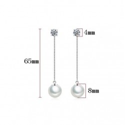 AretesPendientes largos con cristal