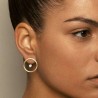 Elegant round earrings with crystalEarrings