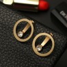 Elegant round earrings with crystalEarrings