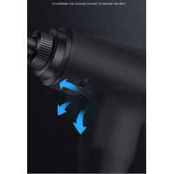 MasajePistola de masaje - relajación muscular profunda - alivio del dolor - 5 cabezas masajeador cuerpo con bolsa de almacena...