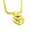 CollaresColgante de león coronado - collar de oro