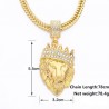 CollaresColgante de león coronado - collar de oro