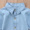 NiñosBotón de manga larga - vestido mini denim para niñas