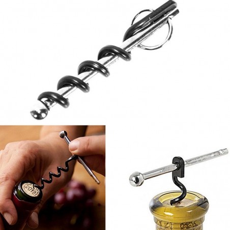 BarMini corkscrew - abrebotellas de vino - acero inoxidable