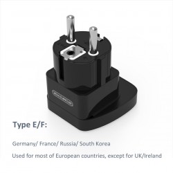 EnchufesAdaptador de viaje universal - enchufe UE