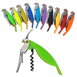 BarBotella de apertura - corkscrew - forma de loro
