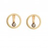 Elegant round earrings with crystalEarrings
