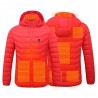 USB heated jacket with hood / zipper - down cotton - unisexJackets