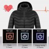 Chaquetaschaqueta climatizada USB con capucha / cremallera - algodón bajo - unisex