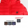 USB heated jacket with hood / zipper - down cotton - unisexJackets