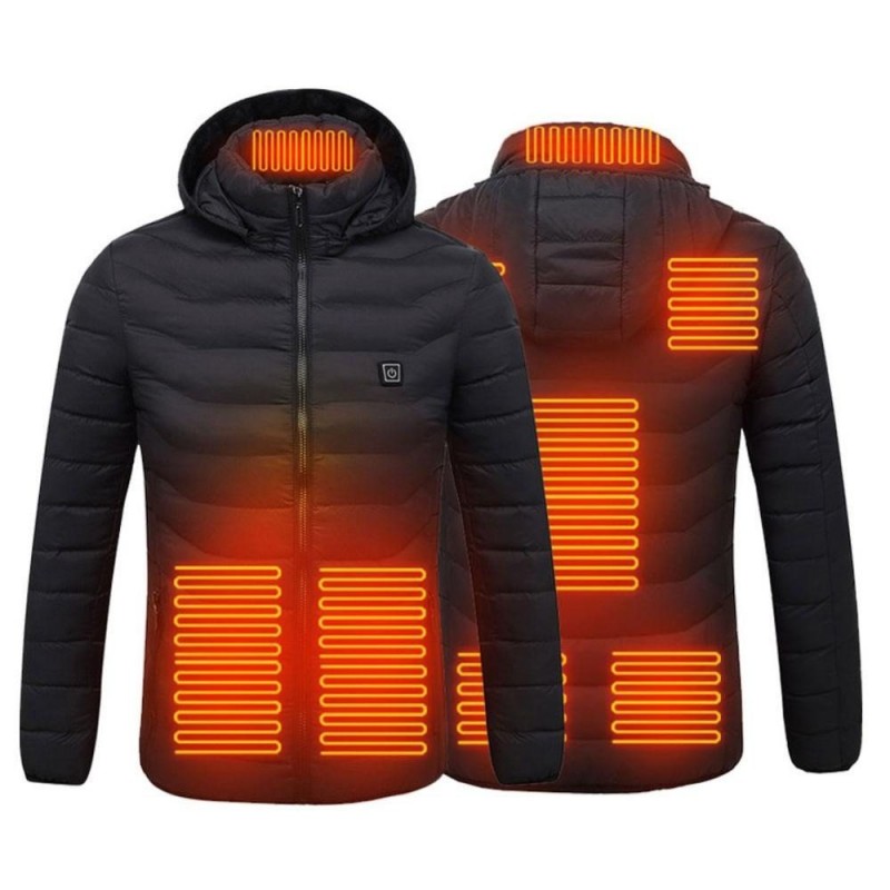 Chaquetaschaqueta climatizada USB con capucha / cremallera - algodón bajo - unisex Chaquetaschaqueta climatizada USB con capucha / cremallera - algodón bajo - unisex