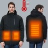 ChaquetasUSB - calentada chaqueta térmica con capucha / cremalleras - impermeable