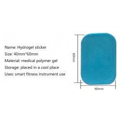 FitnessPegatinas abdominales de Hydrogel - remiendos de repuesto para correas de adelgazamiento / masaje - 50 piezas