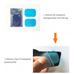 Hydrogel abdominal stickers - replacement patches for slimming / massage belts - 50 piecesFitness