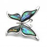 BrochesMariposa con una cáscara de colores - un broche de metal